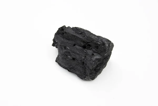 Coal mineral isolated over white — Stock Photo, Image