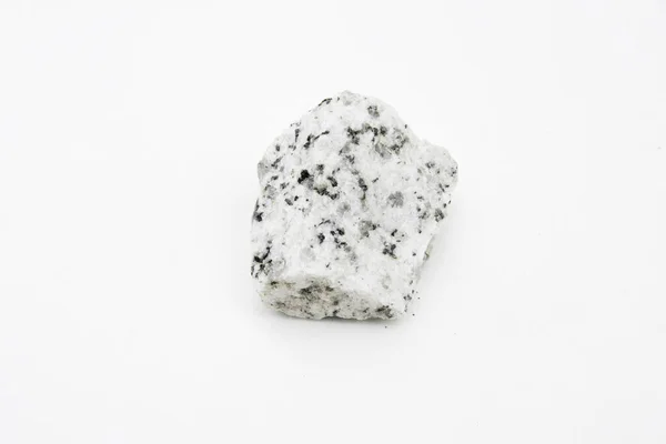 Plagiogranite rock isolated over white — Stock Photo, Image