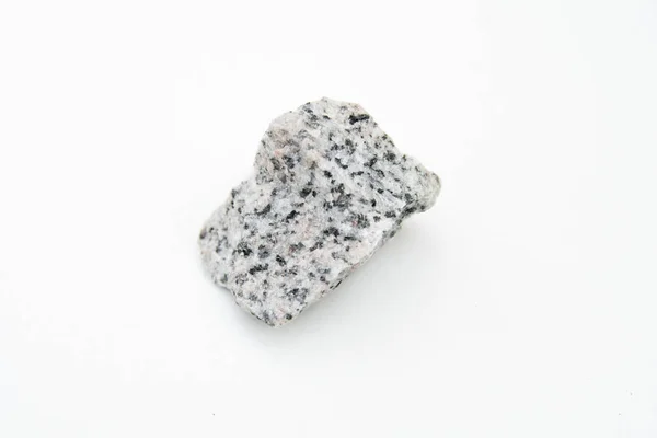 Granodiorite rock isolerade över vita — Stockfoto