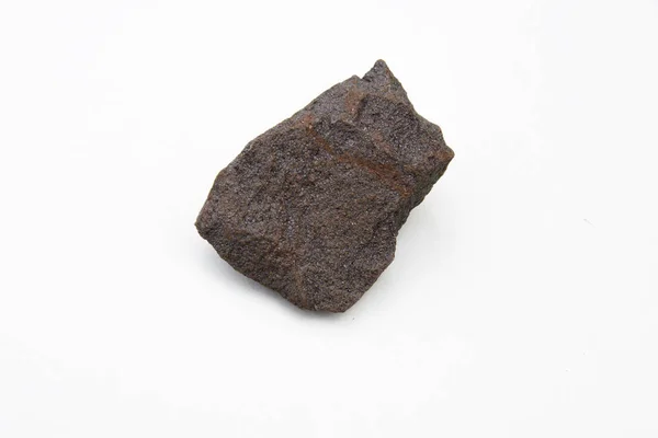 Hematit ásványi elszigetelt, felett fehér — Stock Fotó