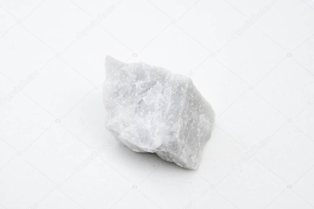 talc mineral isolated over white