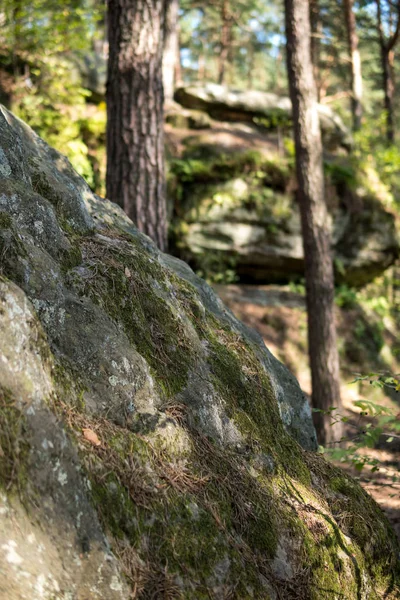 Detail of large sandstone rocks — Stock Photo, Image