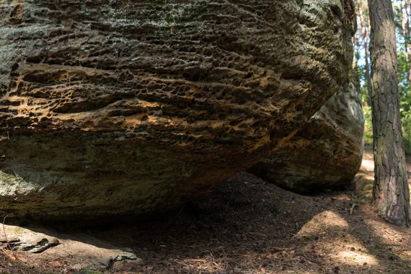 Detail of niche in mushroom rocks — Stock Photo, Image