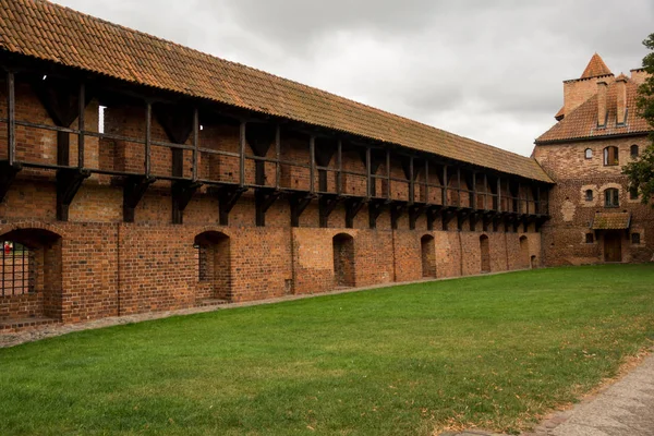 August 2019 Malbork Poland Walls Towers Gothic Castle Malbork — Stok fotoğraf