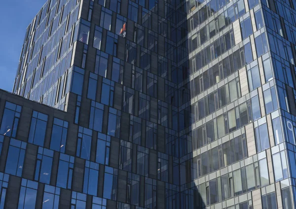 detail of a sky scraper office building