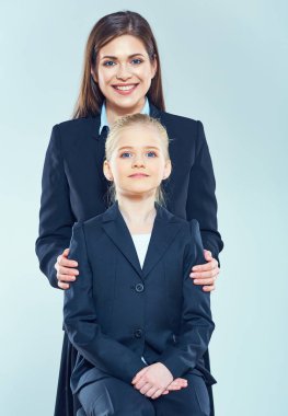 B2b iş adamları kavramsal portresi. 