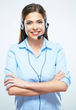 Merkezi kadın işçi santralı arayın. Kadın Yardımcısı izole po