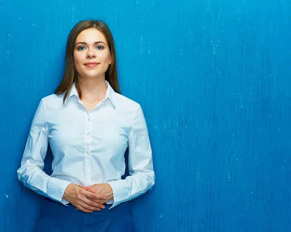 Chupete joven mujer de negocios retrato . —  Fotos de Stock