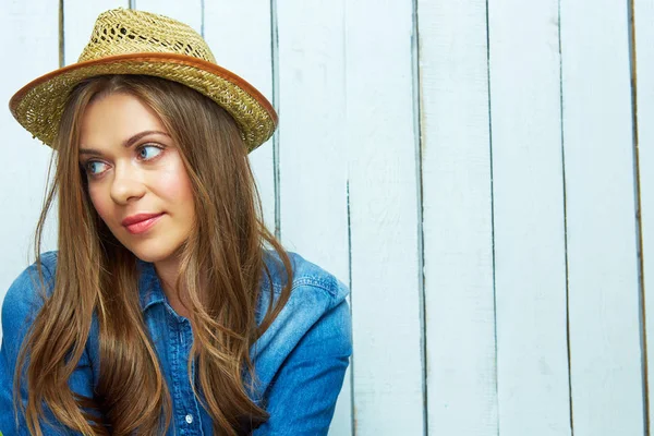 Mujer cara de cerca retrato . — Foto de Stock