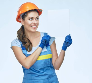 Beyaz afiş kopya alanı ile tutarak Oluşturucu. 