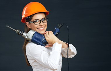 Kadın Oluşturucusu portre matkap ile. 