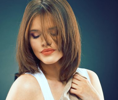 Şehvetli hayal kadın portre. 