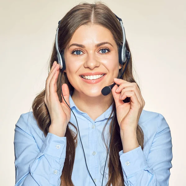 Smiling customer support operator — Stock Photo, Image