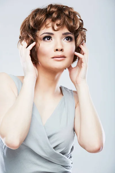 Beautiful model with short hair — Stock Photo, Image