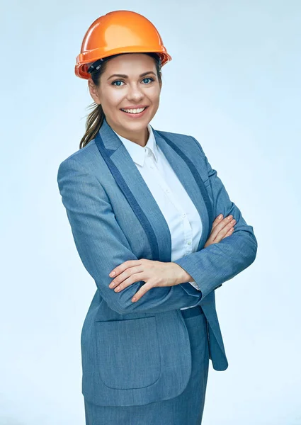 Mujer ingeniero retrato de negocios en traje . — Foto de Stock