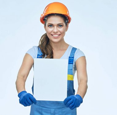 kadın holding beyaz tabela 