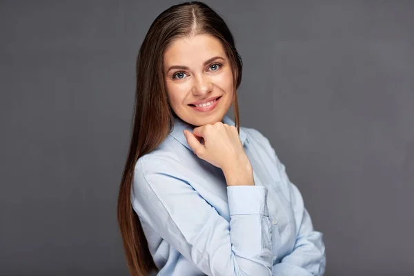 Clássico retrato de negócios de mulher sorridente . — Fotografia de Stock