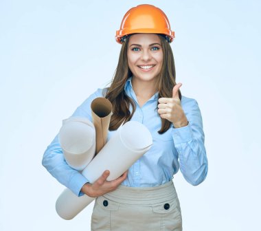  Başparmak gösterilmesini kadın mimar 