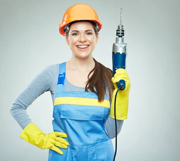 Matkap aracı tutan kadın Oluşturucu