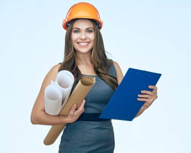 Planları tutan kadın Oluşturucu