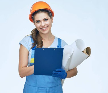 Planları tutan kadın Oluşturucu