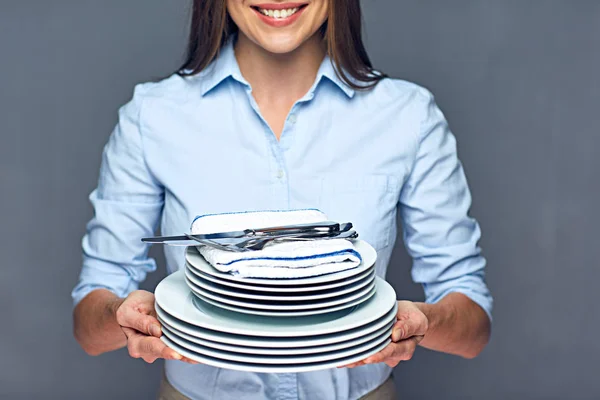 Advertising portrait for catering servise. — Stock Photo, Image