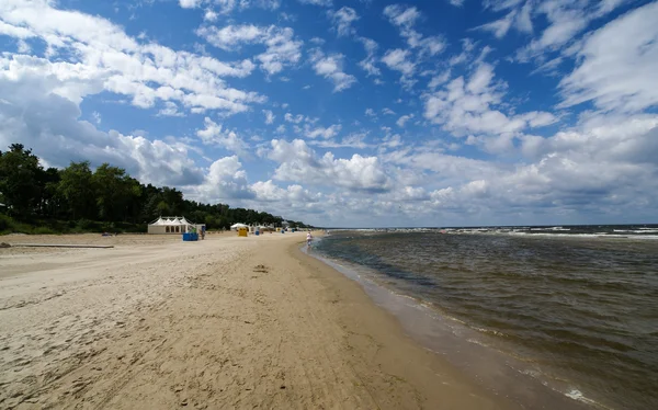 Praia de areia em Jurmala — Fotografia de Stock