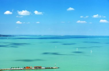 balaton Gölü manzarası