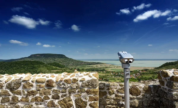 Vista para Badacsony de Szigliget — Fotografia de Stock