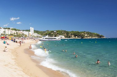 Lioret de Mar 17 Eylül 2017 yılında İspanya, Costa Brava