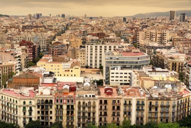 cityscape Barcelona, İspanya
