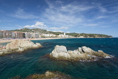 Costa Brava ayrıntı Lioret de Mar, İspanya