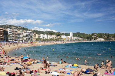 Lioret de Mar 17 Eylül 2017 yılında İspanya, Costa Brava