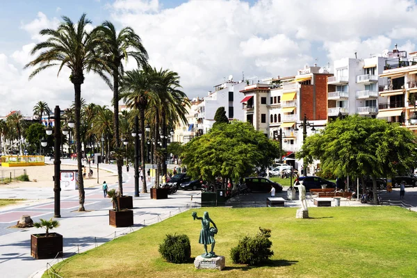 Cityscape de Sitges em 21. Setembro 2017, Espanha — Fotografia de Stock