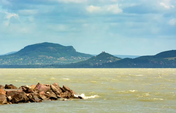 Краєвид Озера Балатон Угорщина — стокове фото