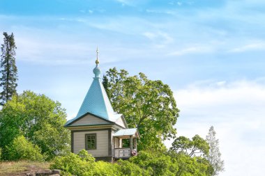 Valaam Adası. Şapel tepenin üstüne