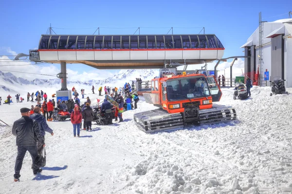 Elbrus. Station der Seilbahn — Stockfoto