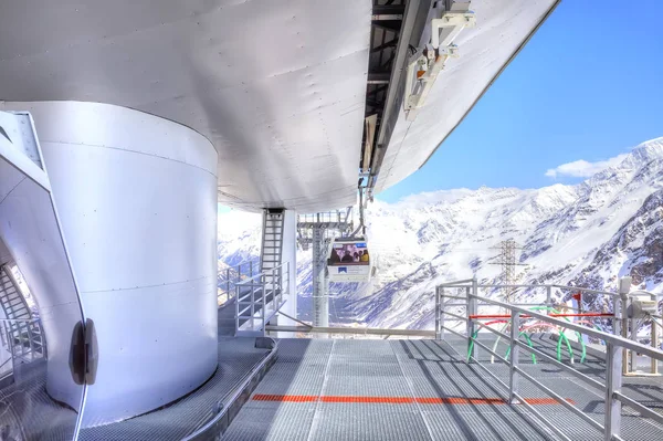 Elbrus. Station of Aerial lift — Stock Photo, Image