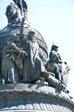 Veliky Novgorod.  The monument in the Novgorod Kremlin Millenniu clipart