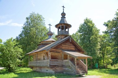 Novgorod. Ahşap mimari Vitoslavlitsy Müzesi