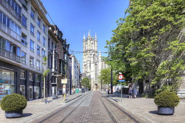 Stadt Gent. Stadtlandschaft — Stockfoto