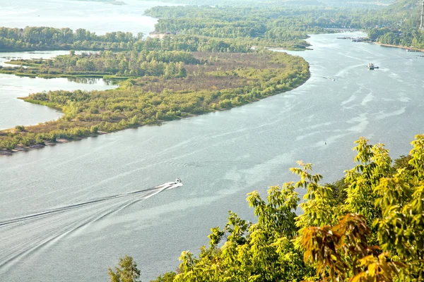 Rivierbedding van de rivier de Volga — Stockfoto