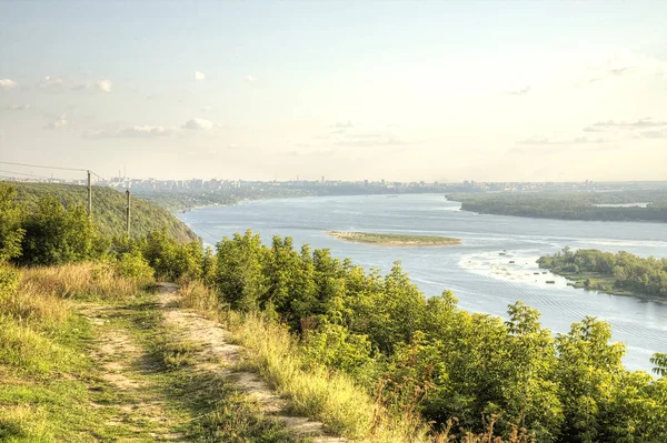 Nehir-yatak Volga Nehri'nin — Stok fotoğraf