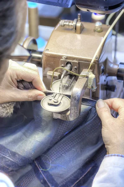 A fur factory is in city  Kastoria — Stock Photo, Image