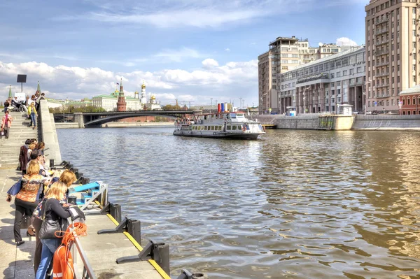 Moscovo. Rio Moskva — Fotografia de Stock