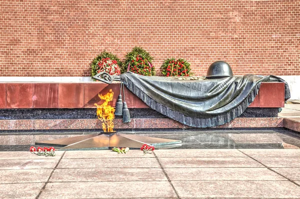 В Москве. Гробница Неизвестного солдата — стоковое фото