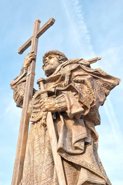 Borovitskaya Square. Moskva. Monument till den Vladimir Svjatoslav — Stockfoto