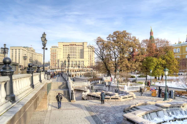 Moskva. Manezhnaya Square — Stockfoto