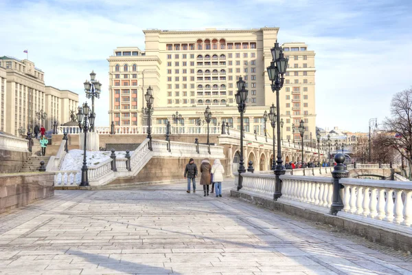 Moscovo. Praça Manezhnaya — Fotografia de Stock