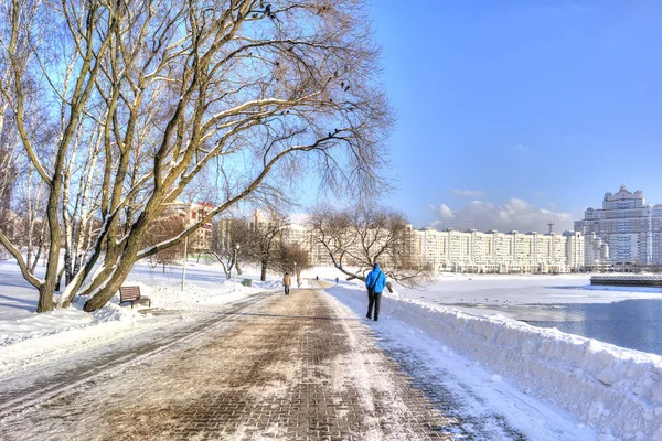 Minsk. Río Svislach —  Fotos de Stock